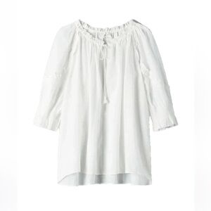Aritzia Wilfred 100% Ramie Reiki Blouse in Espace NWT